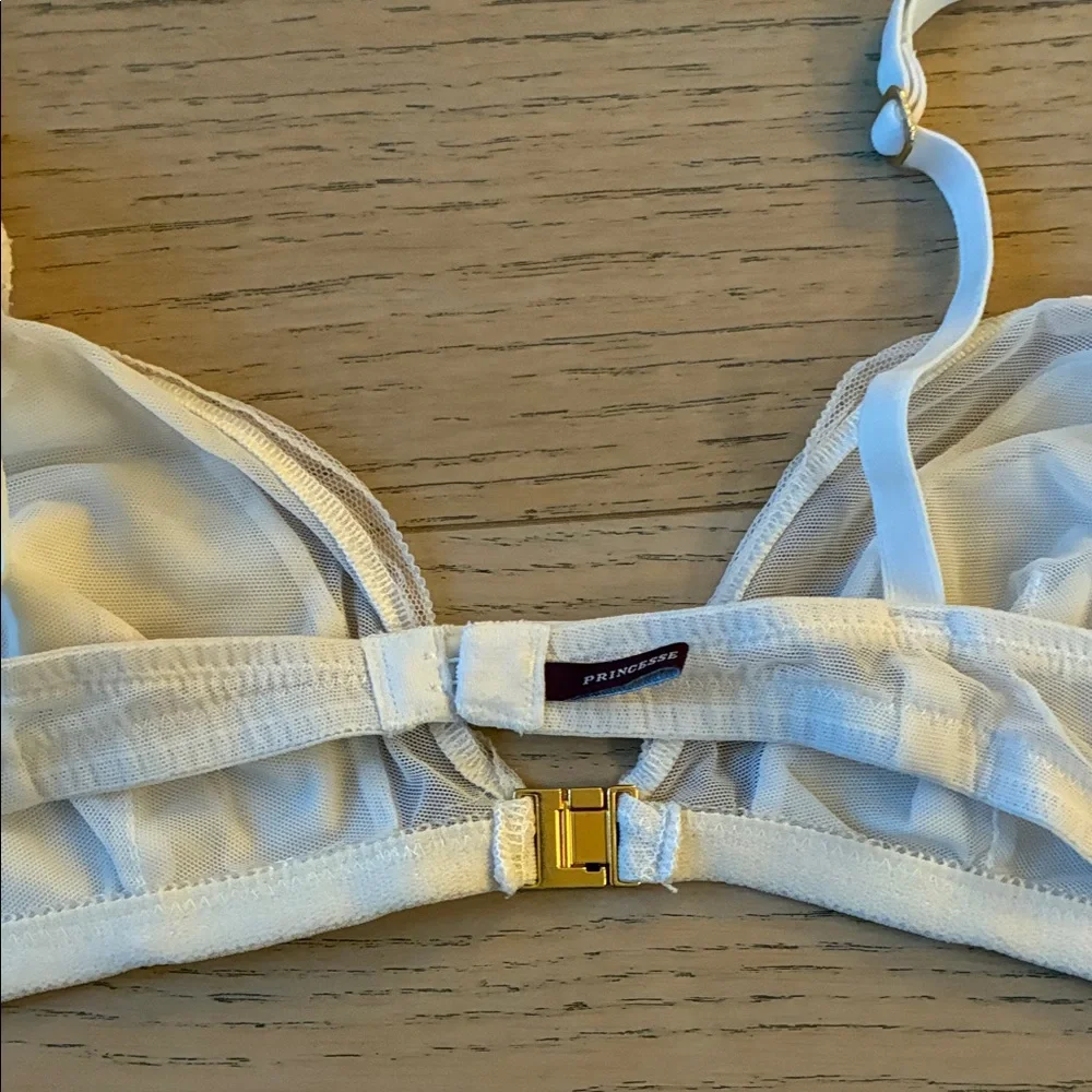 Princesses Tam Tam White Sheer Bralette - Picture 7 of 9